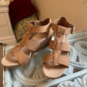 Tan wedges from Nordstrom Rack